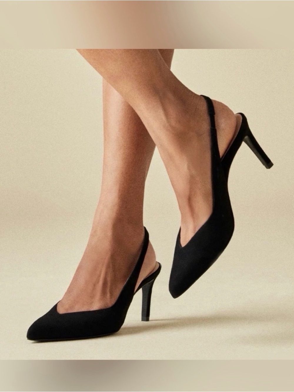Inez Mia Slingback in Black Suede size 8.5 W